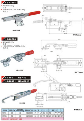 門閂式夾具451 價格、廠家、圖片及無錫靈江五金交電詳細信息